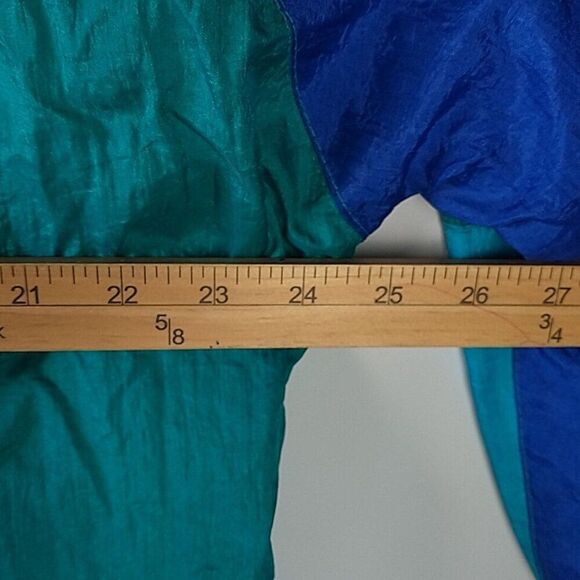 Pro Spirit Size L Color Block Windbreaker Hooded Sporty Jacket Retro Full Zip - Picture 11 of 14